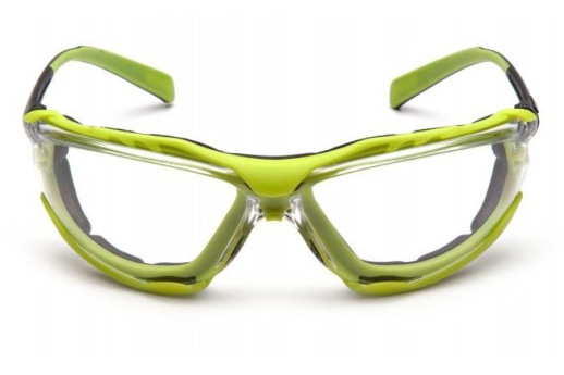 Окуляри Pyramex Proximity (clear) black \ lime frame H2MAX Anti-Fog прозорі