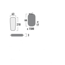 Килимок самонадувний High Peak Minto XL 3 cm чорний (41117)