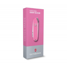 Ніж-брелок Victorinox Classic SD Colors, Cherry Blossom, Gift Box (0.6223.51 G) 7 функцій, 58 мм, рожевий