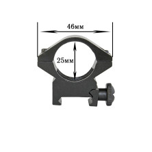 Кріплення на зброю для ліхтаря 25 DK (планка Вівера 19 мм)