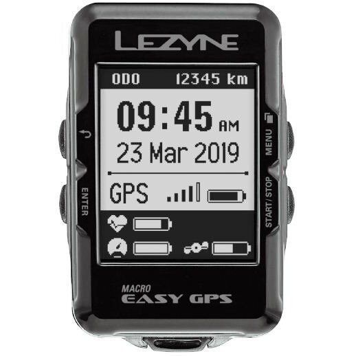 GPS компьютер Lezyne MACRO EASY GPS чорний Y13 (вскрита упаковка)