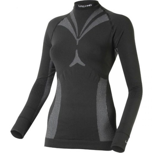 Футболка жіноча lasting Bela, L-XL сіра вставка