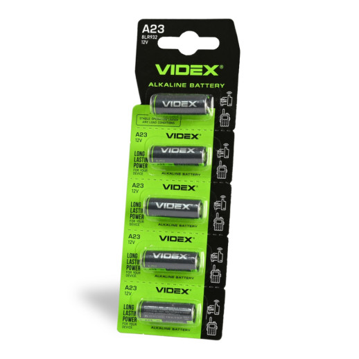 Батарейки лужні Videx А23/Е23 5pcs BLISTER CARD