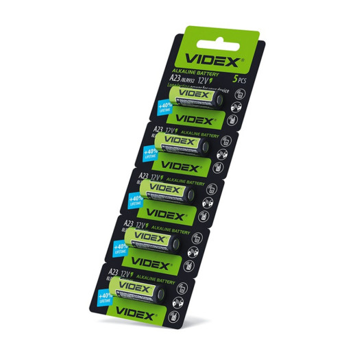Батарейки лужні Videx А23/Е23 5pcs BLISTER CARD