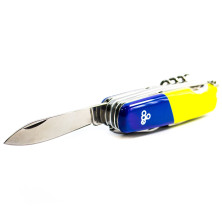 Ніж Ego tools A01. 11 синьожовтий (подряпини на рукояті)