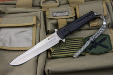 Ніж Kizlyar Supreme Trident сатин, сталь D2, Камо піхви