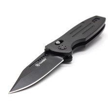 Ніж складаний Ganzo G702 чорний клинок (Не фиксир. кліпса)