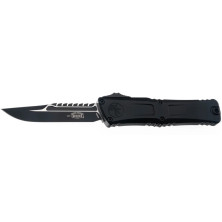 Ніж Microtech Combat Troodon Gen 3 Interceptor Black Blade, Black Handle Signature Series Tactical black