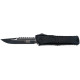 Ніж Microtech Combat Troodon Gen 3 Interceptor Black Blade, Black Handle Signature Series Tactical black