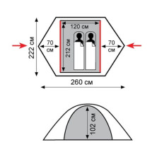 Намет Tramp Sarma v2 TRT-030