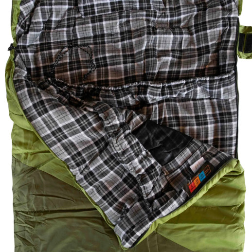 Спальний мішок Tramp Kingwood Regular ковдра лівий dark-olive/grey 220/80 UTRS-053R