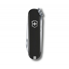 Ніж-брелок Victorinox Classic SD Colors, Dark Illusion, Gift Box (0.6223.3 G) 7 функцій, 58 мм, чорний