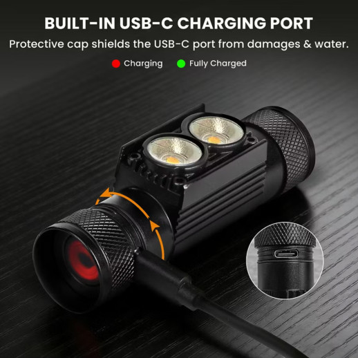 Ліхтар Sofirn H25L налобний 1000 лм надлегкий з USB-C