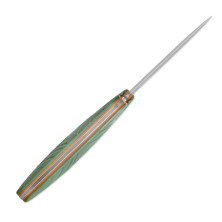 Ніж з чохлом туристичний SRM Fossa 605T-GP, (8.8 см) 14C28N / G10 зелений