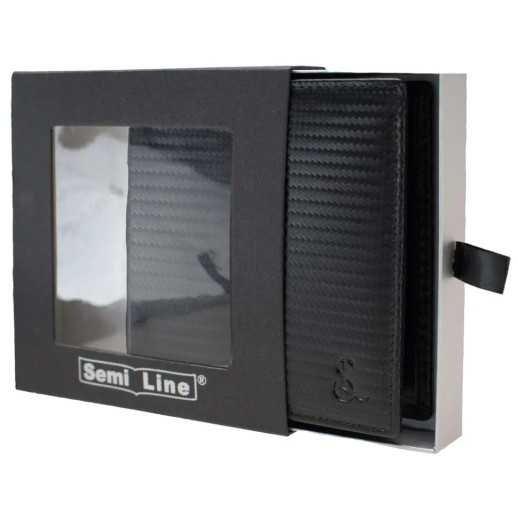 Портмоне чоловіче шкіряне Semi Line RFID Black (P8268-0)