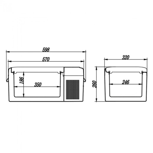 Портативний холодильник Brevia 15L, 22100