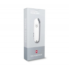 Ніж-брелок Victorinox Classic SD Colors, Falling Snow, Gift Box (0.6223.7 G) 7 функцій, 58 мм, білий