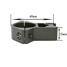 Кріплення на зброю для ліхтаря 25 GZ (планка Вівера 10 мм)