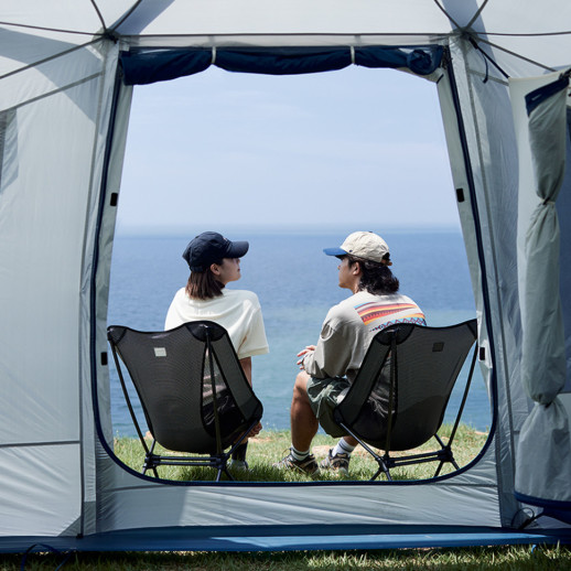 Стілець складаний Naturehike Moon YL08 NH20JJ027, 600D Oxford / алюміній, чорний