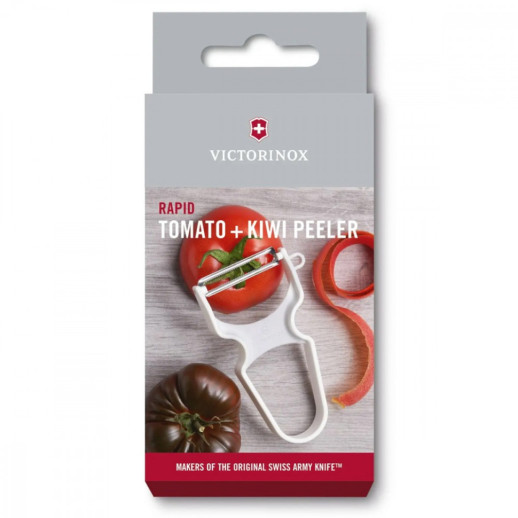 Овочечистка Rapid двосторон. хвиль. лезо Біл. (109x65x13мм)