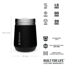 Термостакан Stanley Everyday-чорний-0.3 л