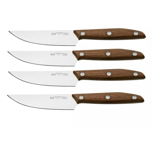 Набір ножів Due Cigni "1896" Steak America Walnut Handle