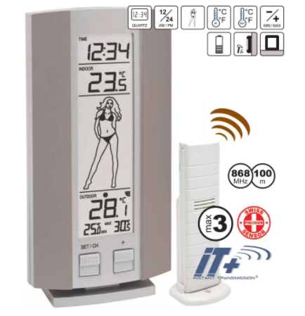 Метеостанція Technoline WS9750 IT-сіра /срібляста