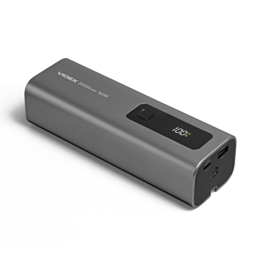 Повербанк 20000mAh VIDEX VPB-366 PD100W Grey