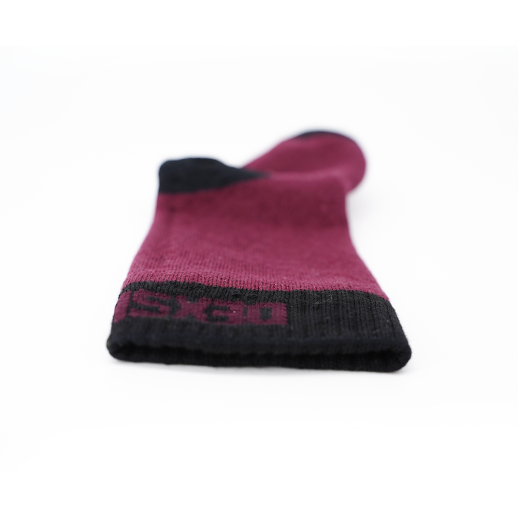 Водонепроникні шкарпетки дитячі Dexshell Ultra Thin Children Sock, бордовий /чорний Junior M