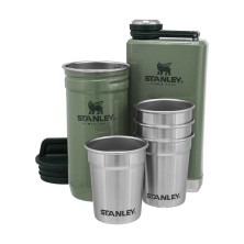 Подарунковий набір Stanley Adventure Hammertone Green: 2 фляги та 4 чарки