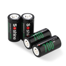 Акумулятор 16340 /CR123 Li-Ion Soshine RCR123-3.7-700, 700mAh