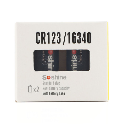 Акумулятор 16340 /CR123 Li-Ion Soshine RCR123-3.7-700, 700mAh
