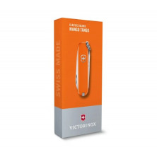 Ніж-брелок Victorinox Classic SD Colors, Mango Tango, Gift Box (0.6223.83 G) 7 функцій, 58 мм, помаранчевий