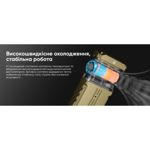 Ліхтар Wuben X1, білий