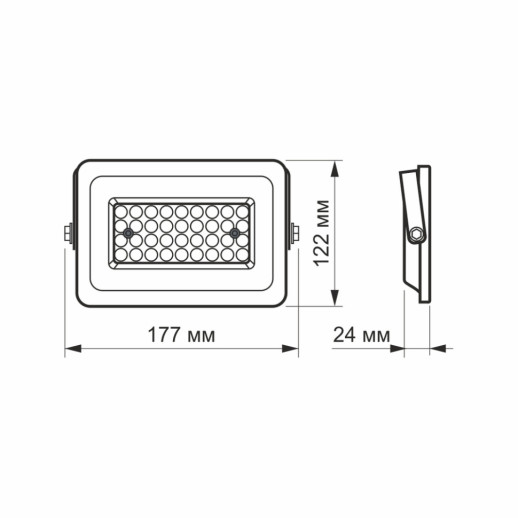 Прожектор VIDEX 30W 5000K 220V White (VL-F2e-305W)