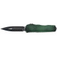 Ніж Microtech Cypher II D/E - Green X-51 Handle - Tumbled Black Blade green