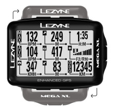 Комп'ютер Lezyne Mega XL GPS SMART LOADED чорний
