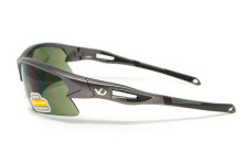 Окуляри захисні Venture Gear MontEagle GunMetal (forest gray) Anti-Fog, сіро-зелені