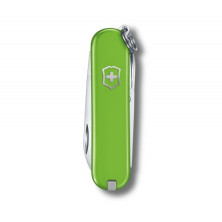 Ніж-брелок Victorinox Classic SD Colors, Smashed Avocado, Gift Box (0.6223.43 G) 7 функцій, 58 мм, Колір Світло-зелений