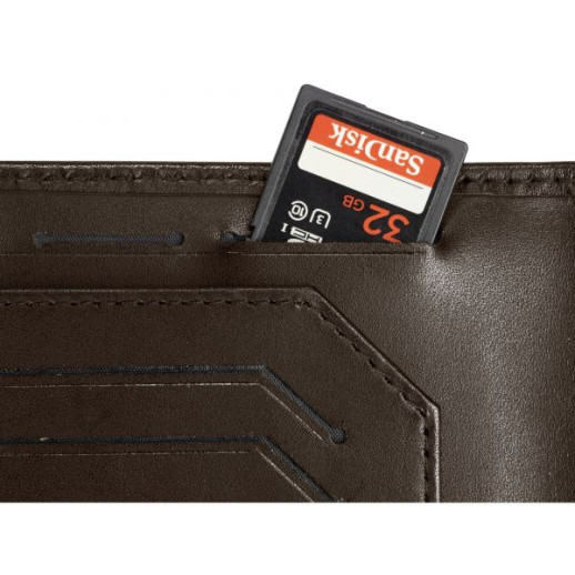 Портмоне шкіряне Victorinox Altius Edge /Dark Earth Leibnitz коричневе (Vt605333)