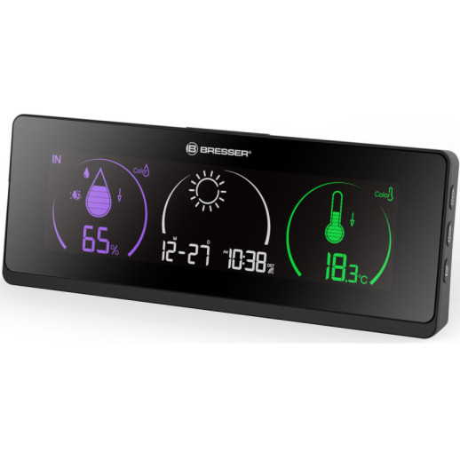 Метеостанція Bresser Colour Temeo Life, чорна, (7008001CM3000)