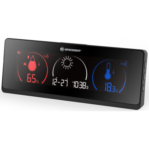 Метеостанція Bresser Colour Temeo Life, чорна, (7008001CM3000)