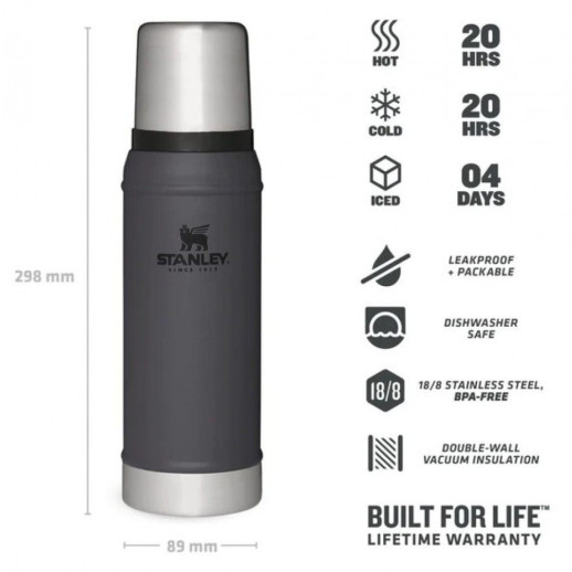 Термос Stanley Legendary Classic Charcoal 0,75 л