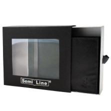 Портмоне чоловіче шкіряне Semi Line RFID Black (P8276-0)