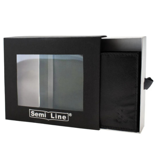 Портмоне чоловіче шкіряне Semi Line RFID Black (P8276-0)