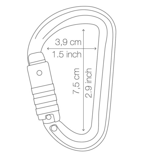 Карабін PETZL SM'D screw lock black (M39ASLN)