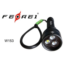 Ліхтар для дайвінгу Ferei W153 1хcree XM-L2 (Cool White) 2xcree XP-E (Red)
