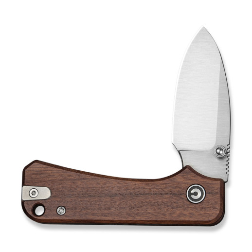 Ніж складаний кишеньковий Civivi Baby Banter Slip Joint (6 см) Nitro-V / Wood натуральний