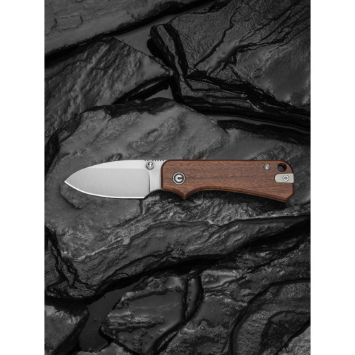 Ніж складаний кишеньковий Civivi Baby Banter Slip Joint (6 см) Nitro-V / Wood натуральний