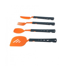 Набір столових приборів з лопаткою Summit 4pc Cutlery & Spatula Set Orange (4 предмета)